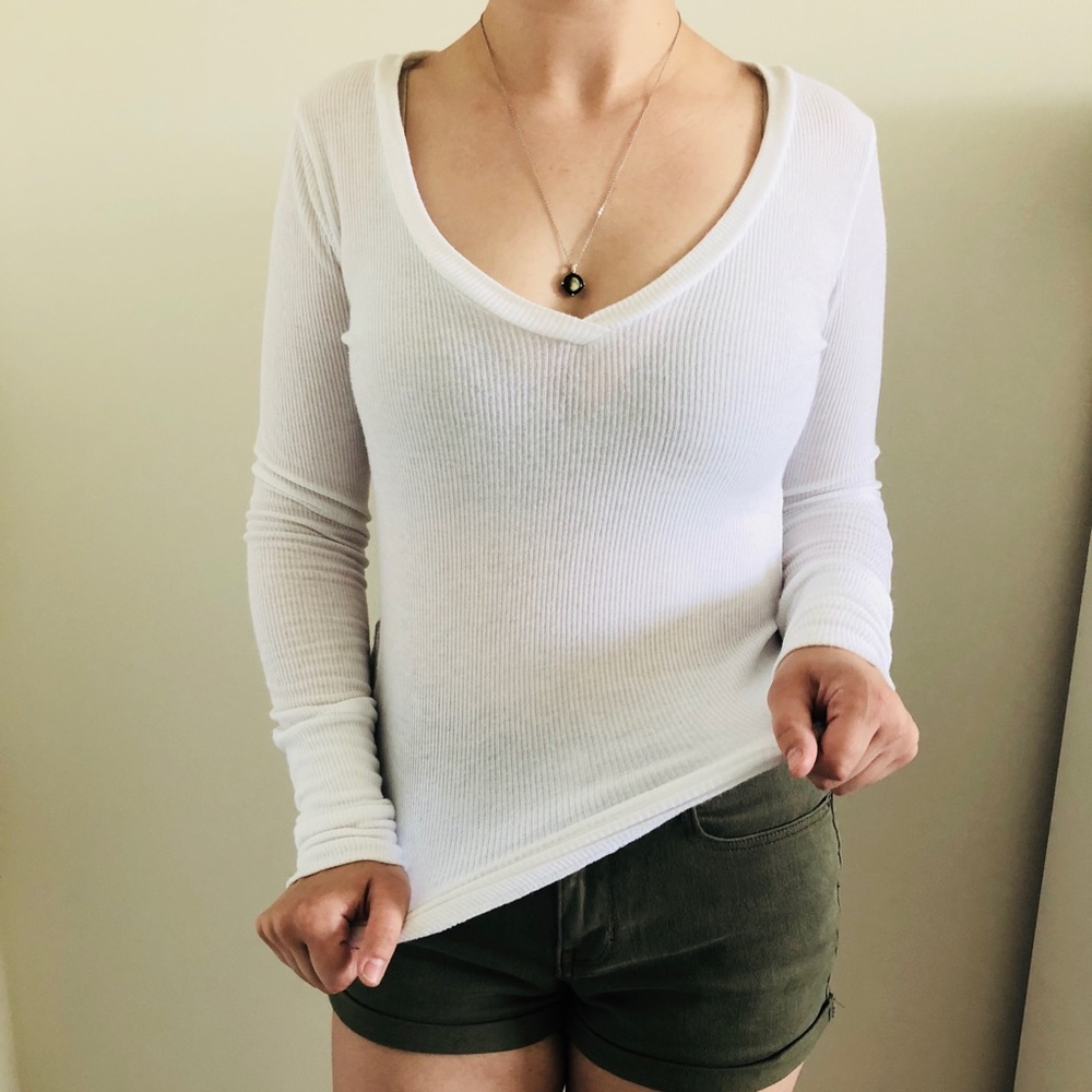 Pacsun White V-neck